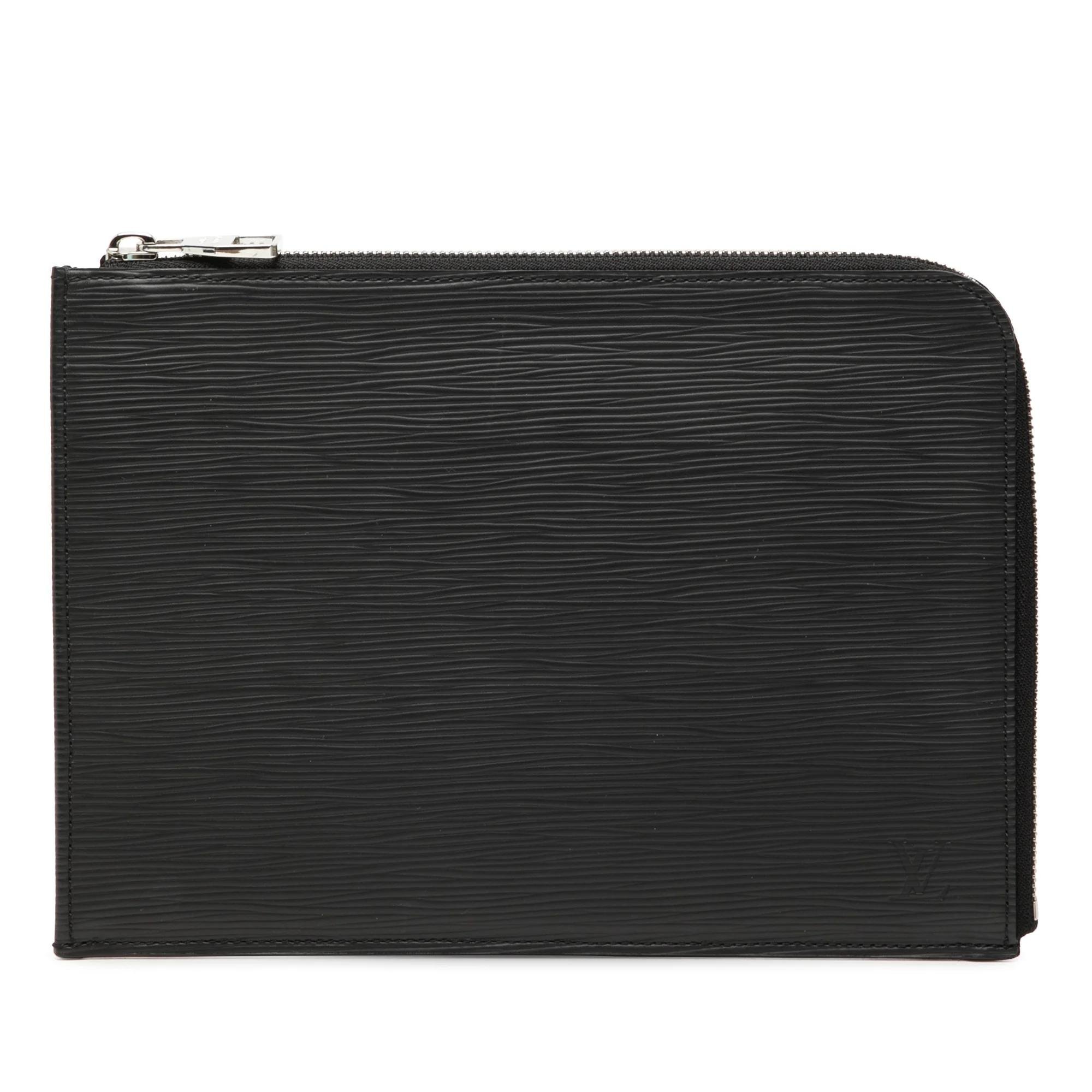 Leather clutch bag