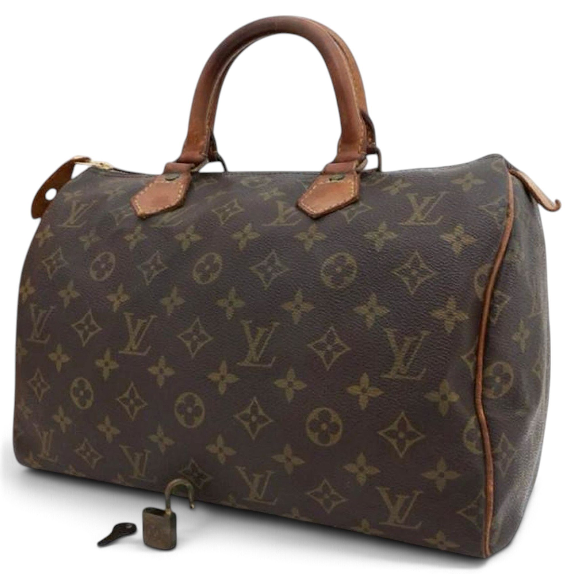 Speedy leather bowling bag