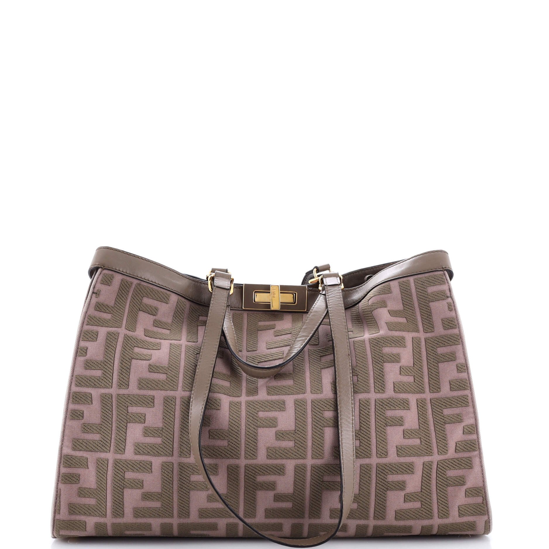 Peekaboo X-Tote Zucca Jacquard with Leather Medium