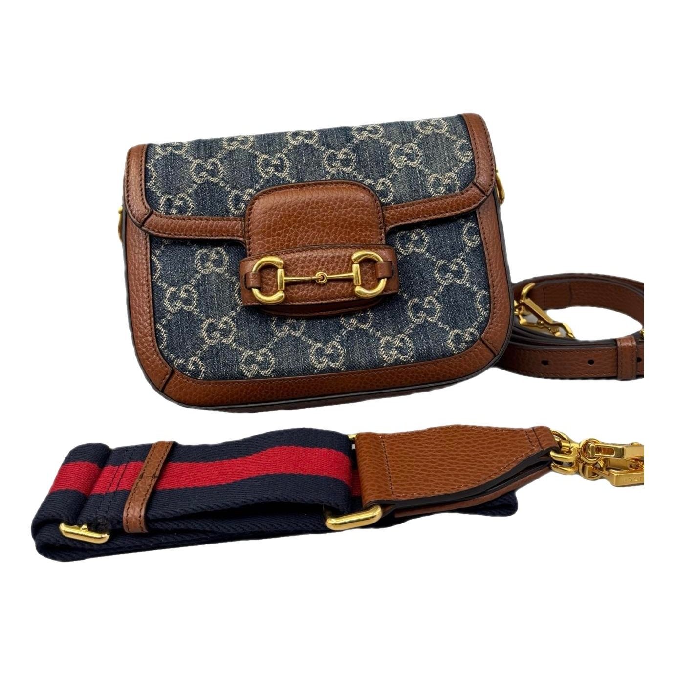 Horsebit 1955 Flap cloth handbag