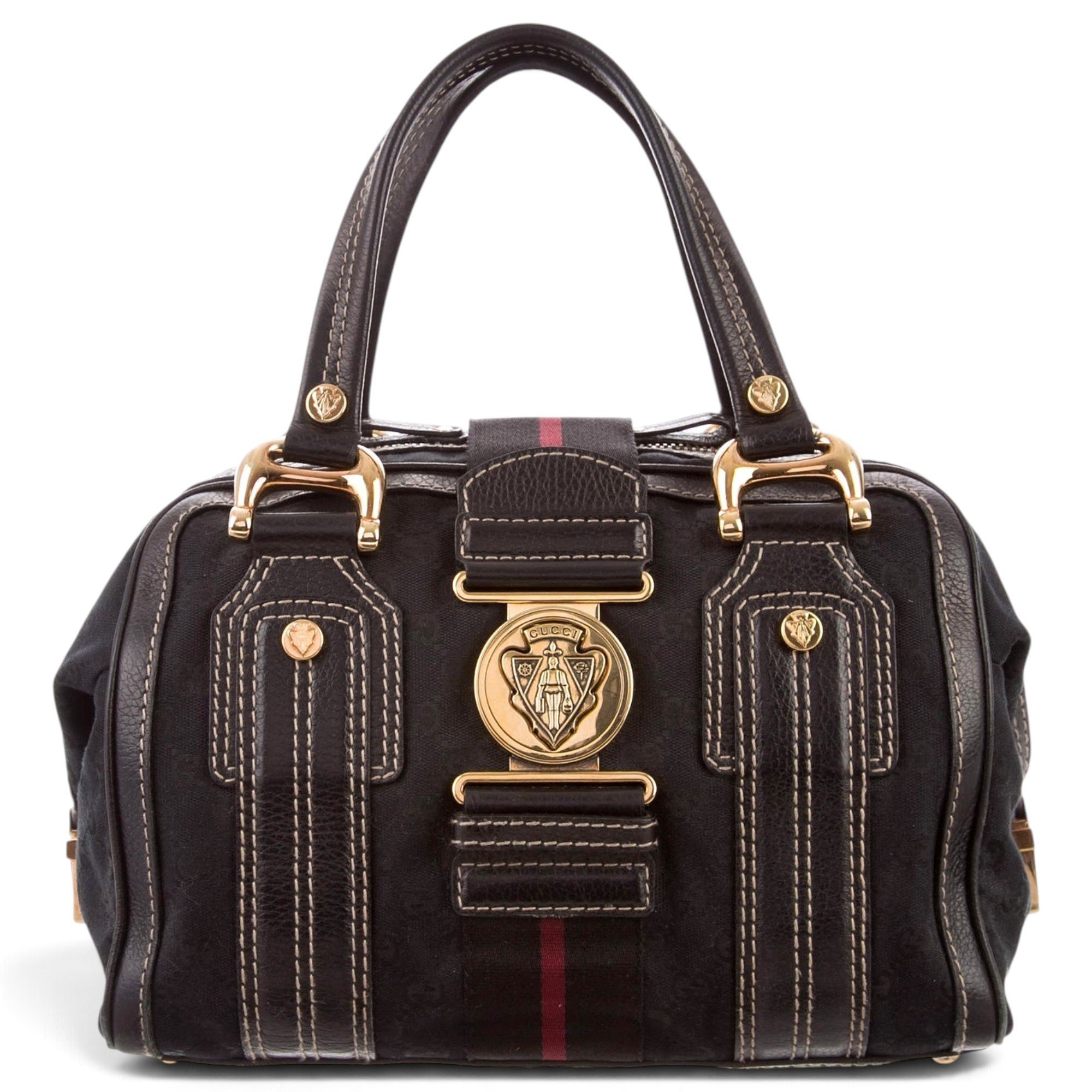 Ophidia Boston leather handbag