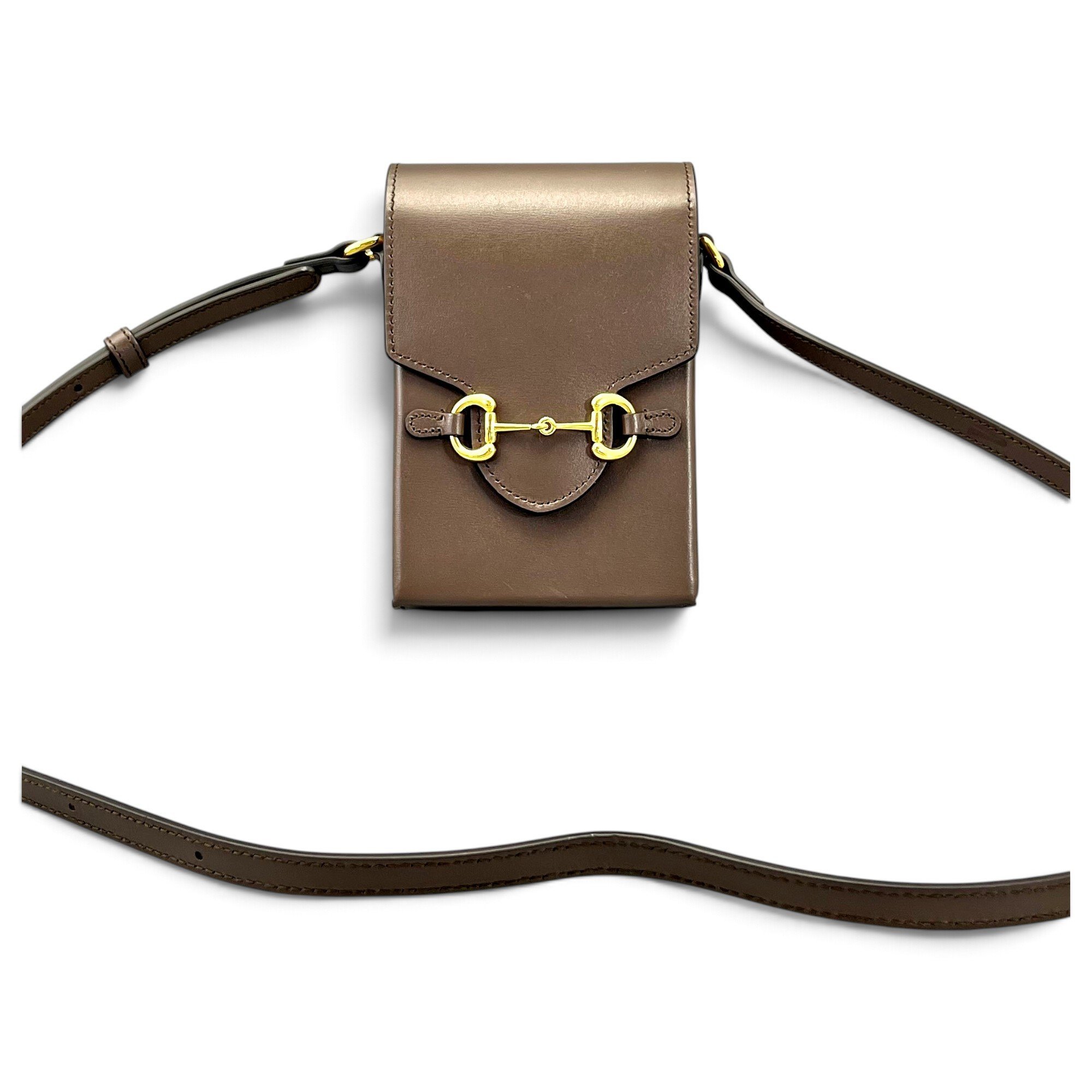 Horsebit 1955 Vertical leather crossbody bag