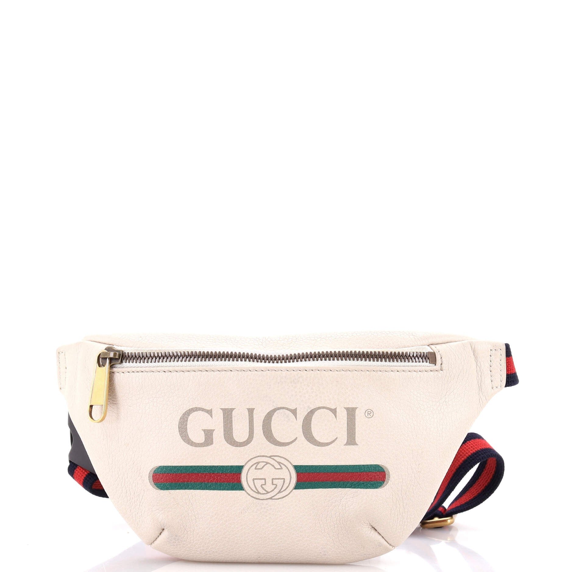 Logo Belt Bag Printed Leather Small