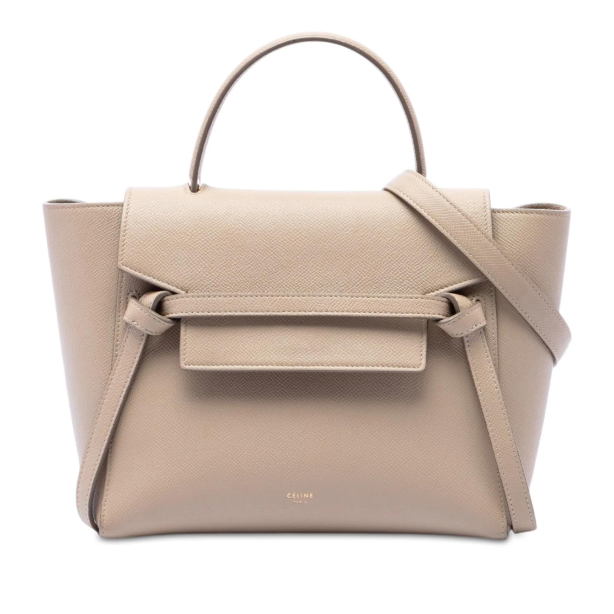 Belt pony-style calfskin handbag