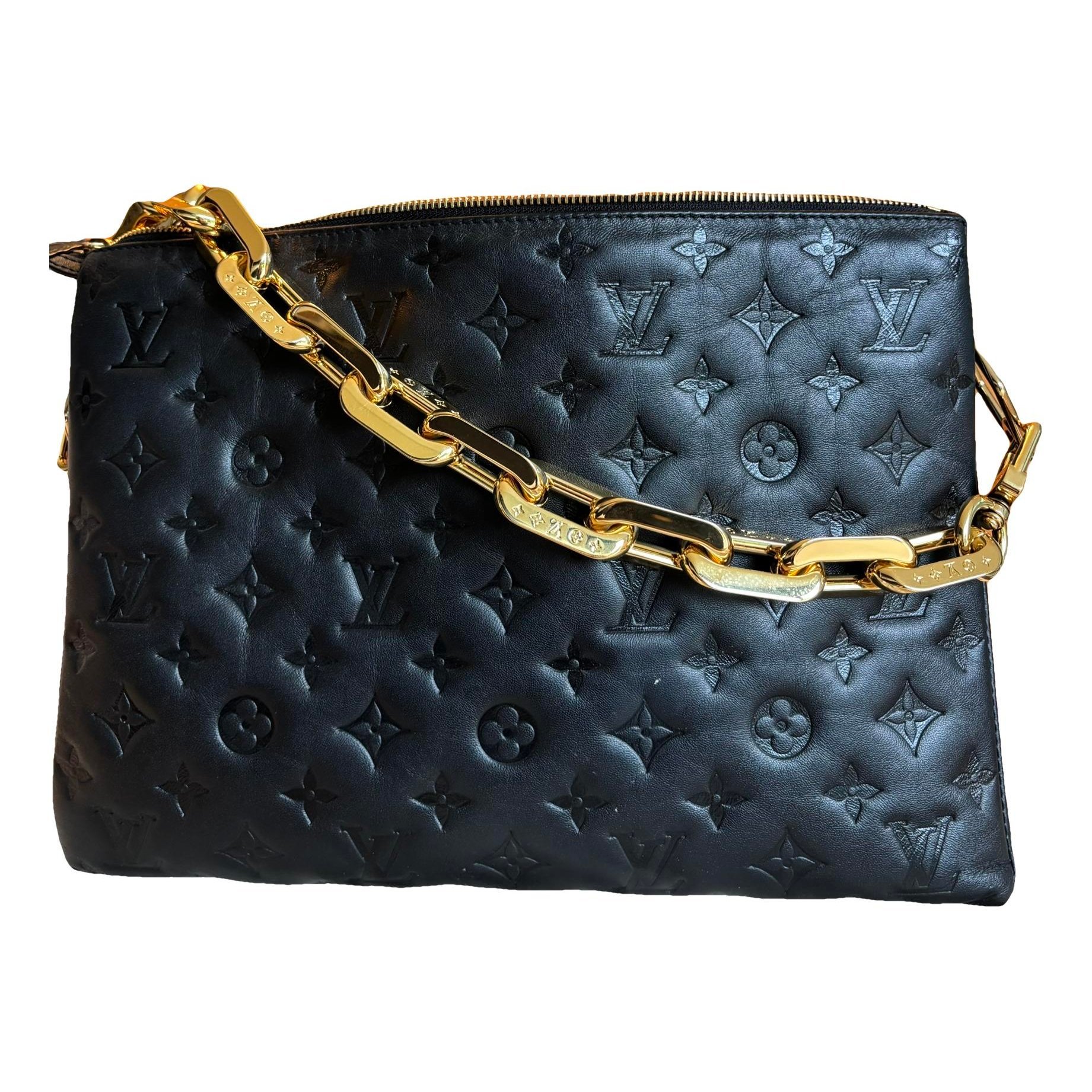 Coussin leather handbag