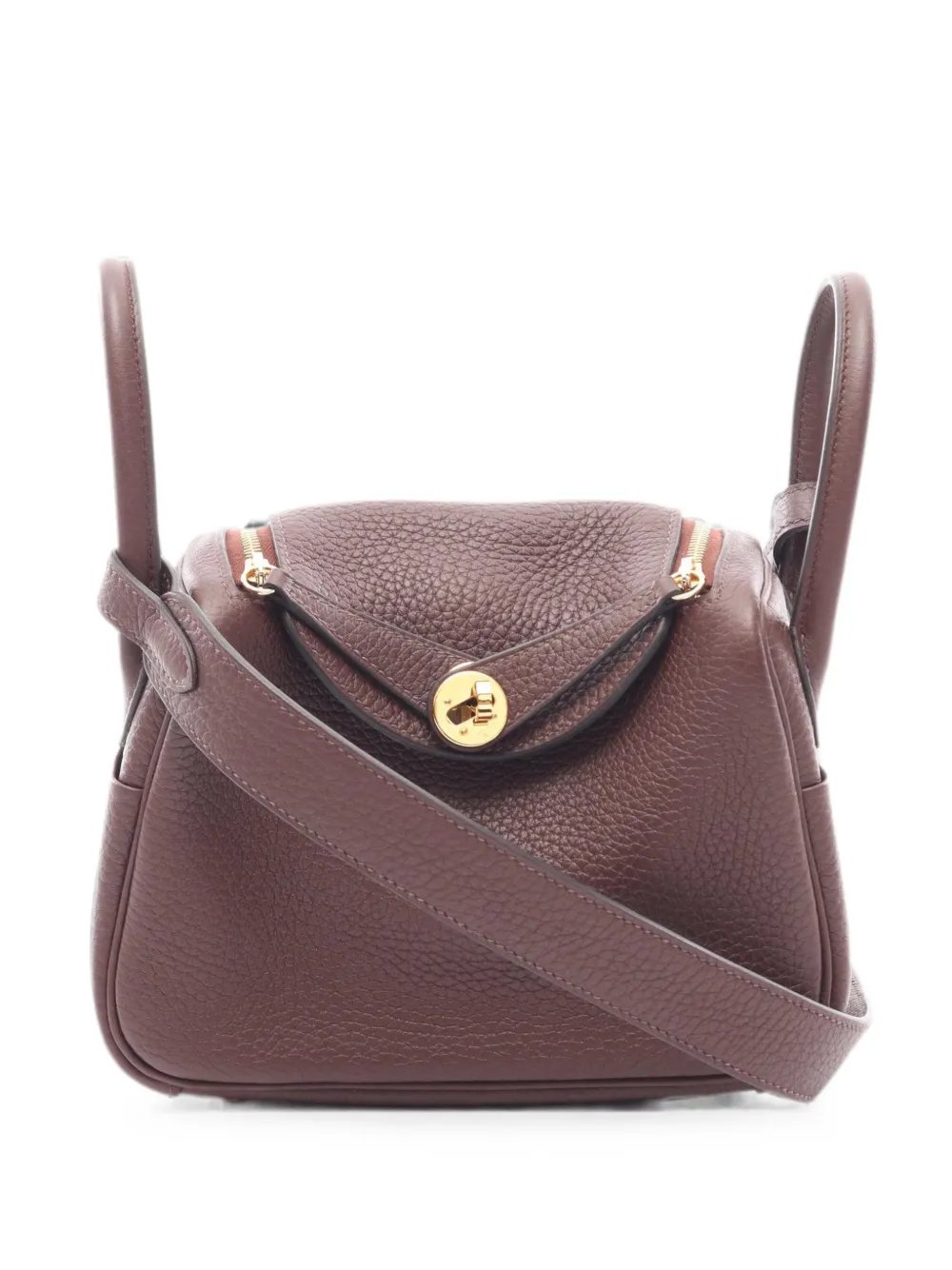 2020 mini Lindy Clemence-leather tote bag