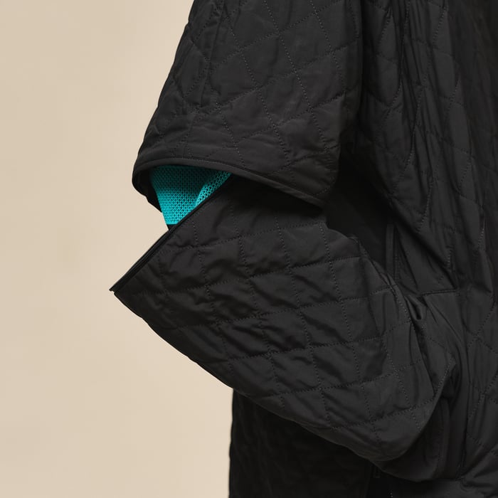 Noir Modular Poncho Jacket