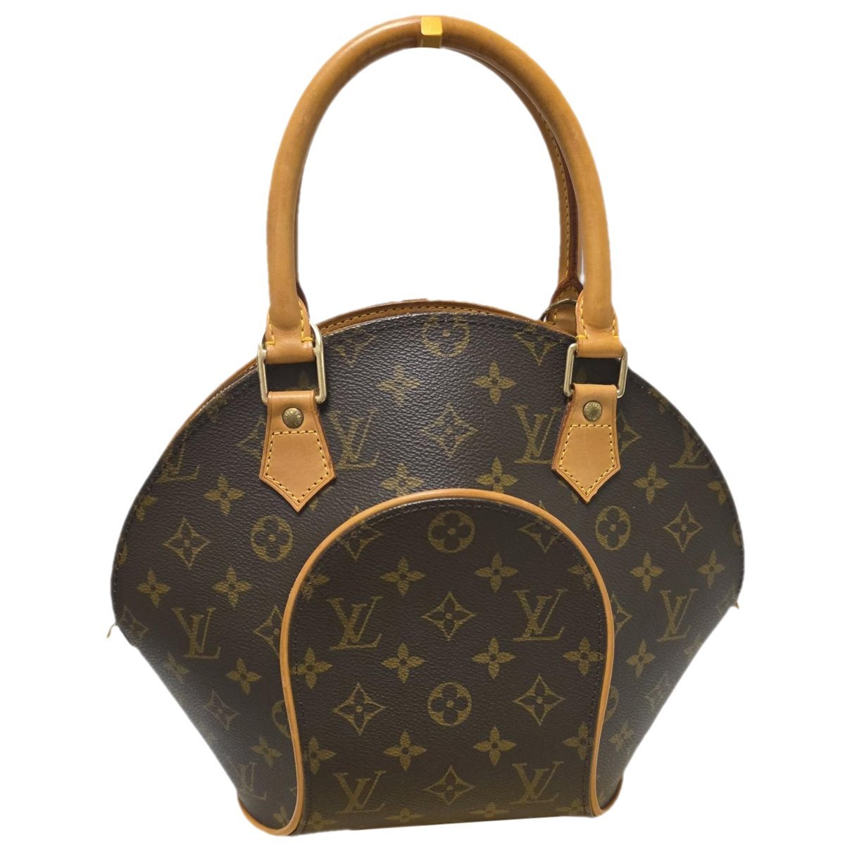 Ellipse leather handbag
