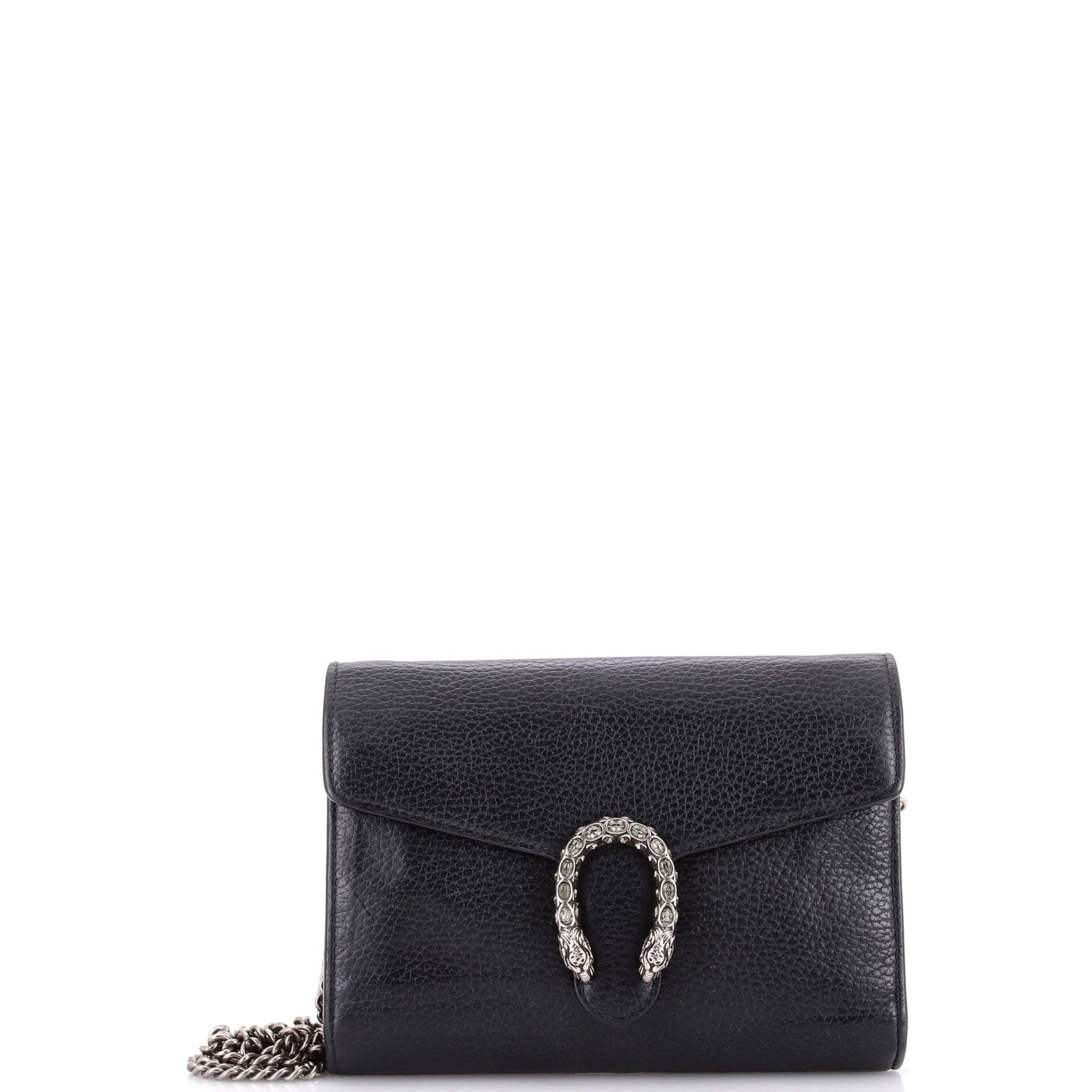 Dionysus Chain Wallet Leather with Embellished Detail Small