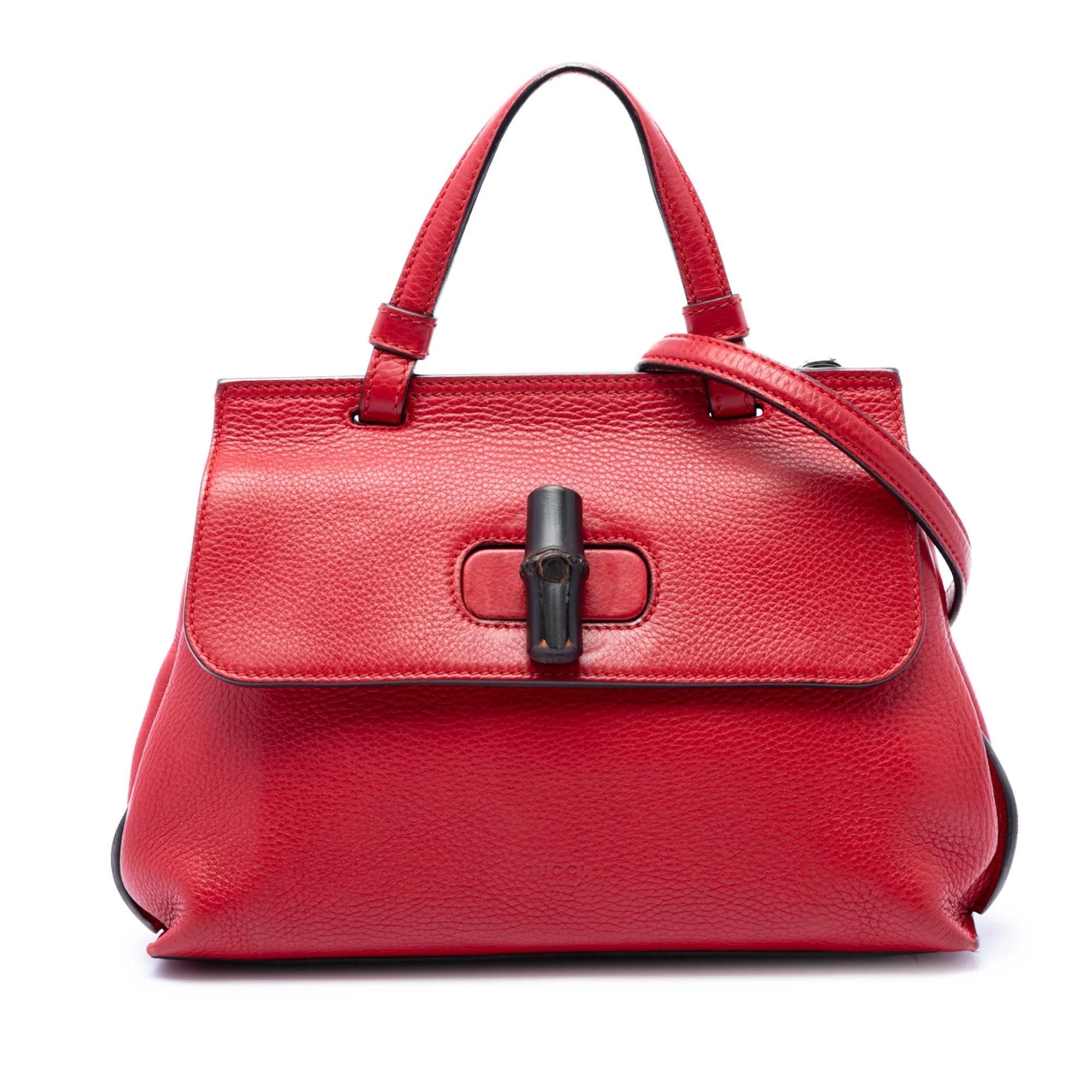 Bamboo pony-style calfskin satchel