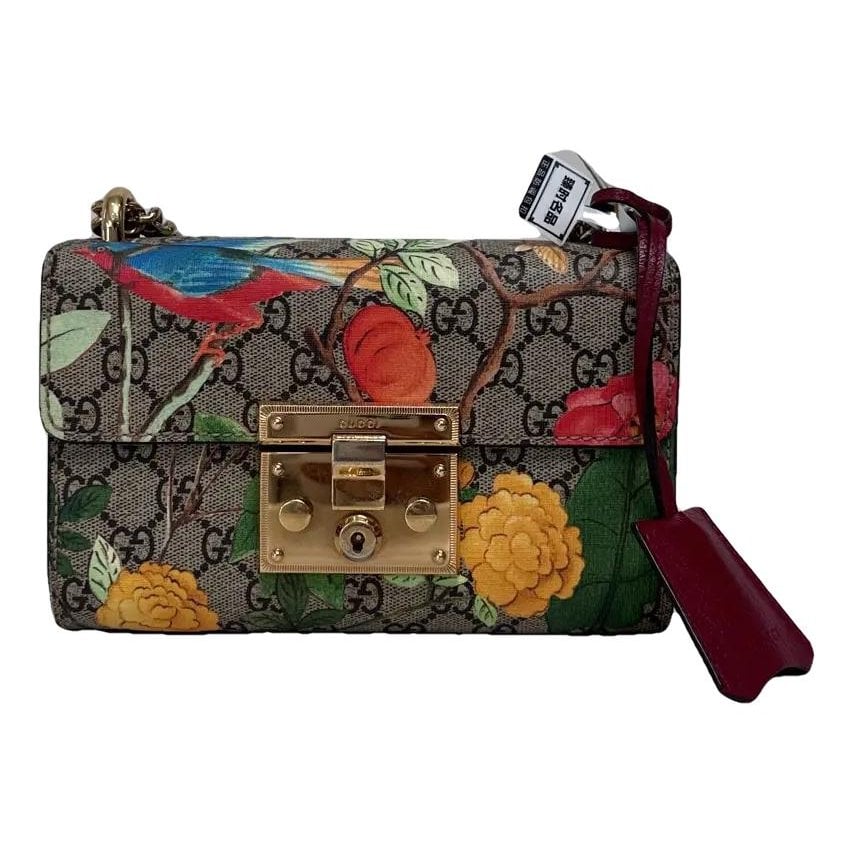Padlock vinyl crossbody bag