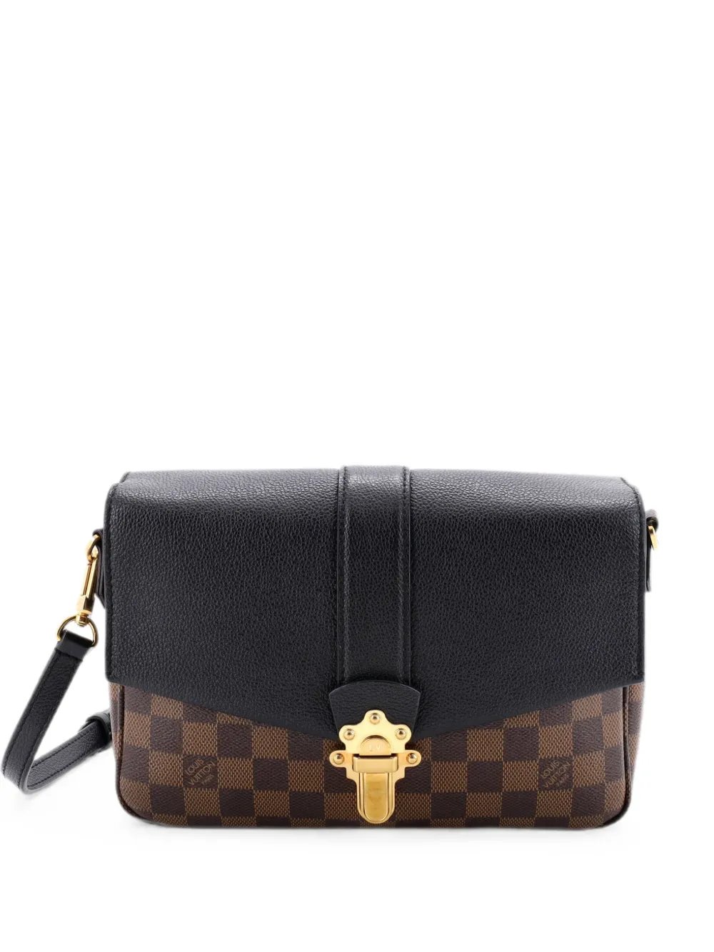 Clapton Handbag Damier and Leather PM crossbody bag