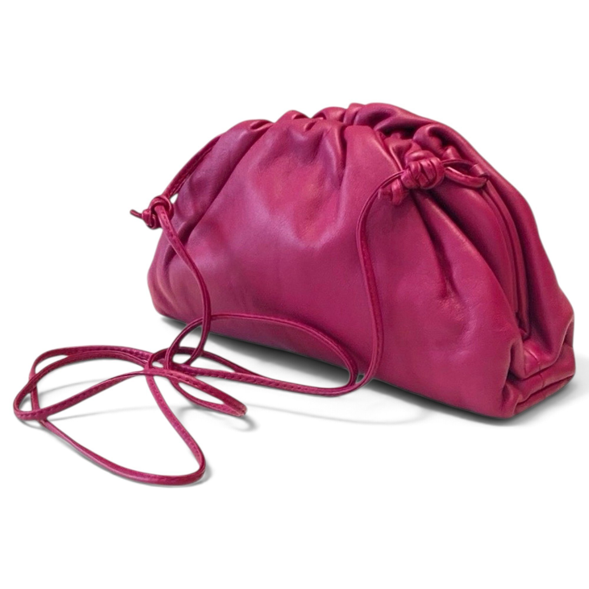Pouch leather handbag