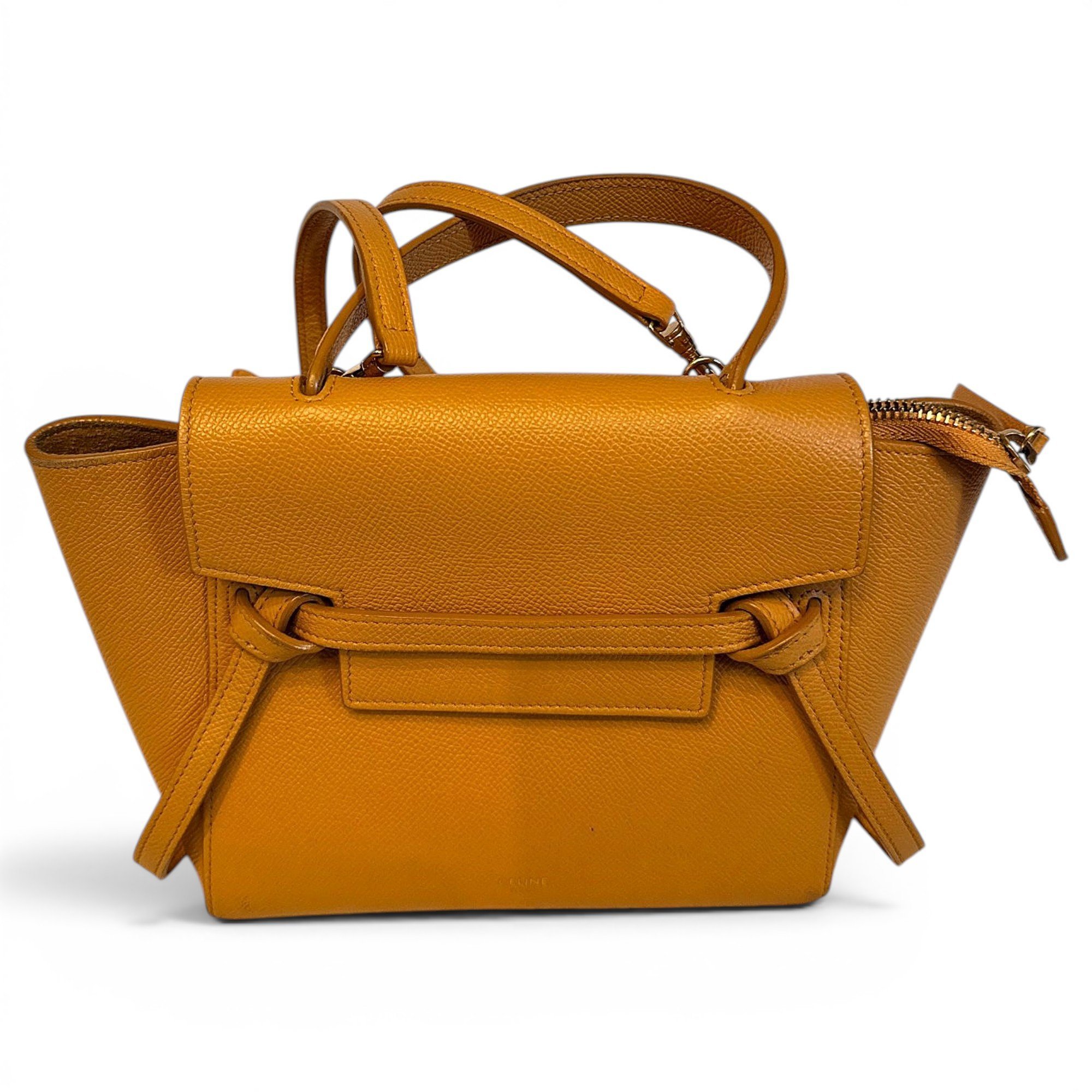 Belt leather crossbody bag