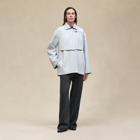 Trench modular cashmere coat