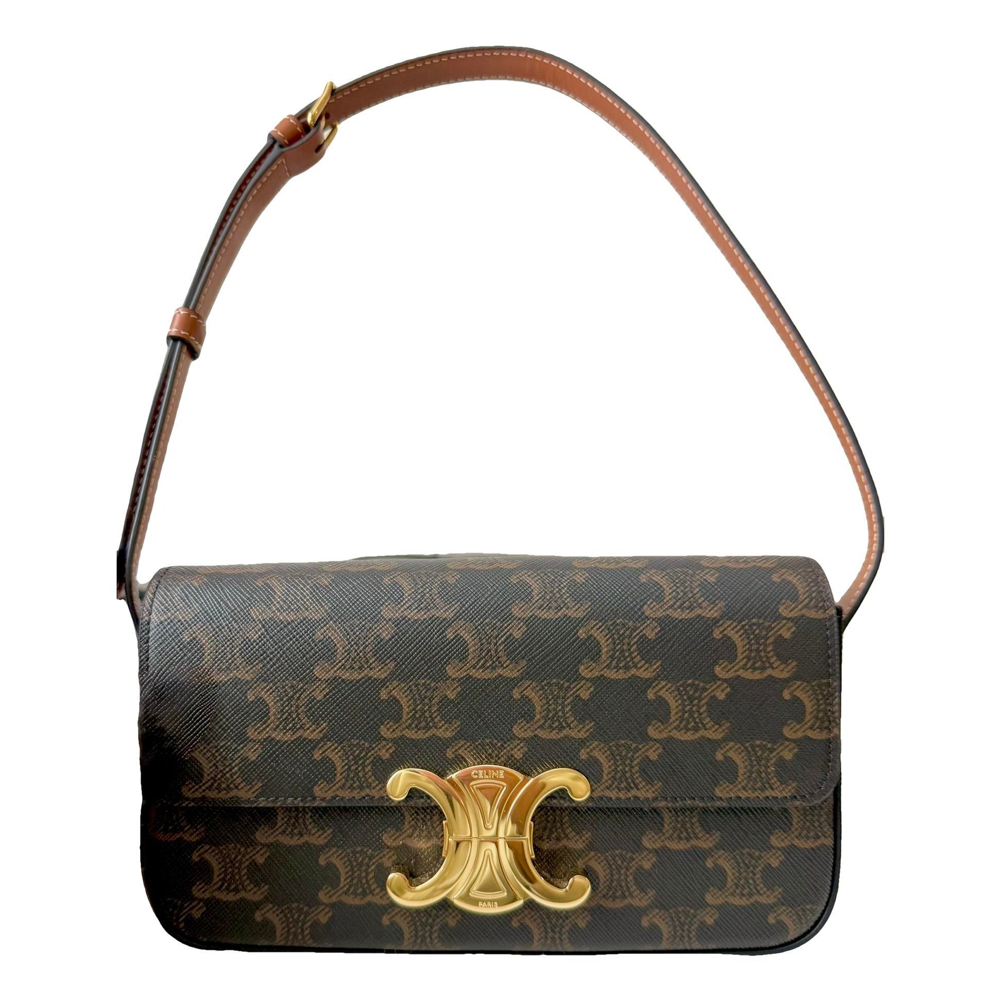 Triomphe Long leather handbag