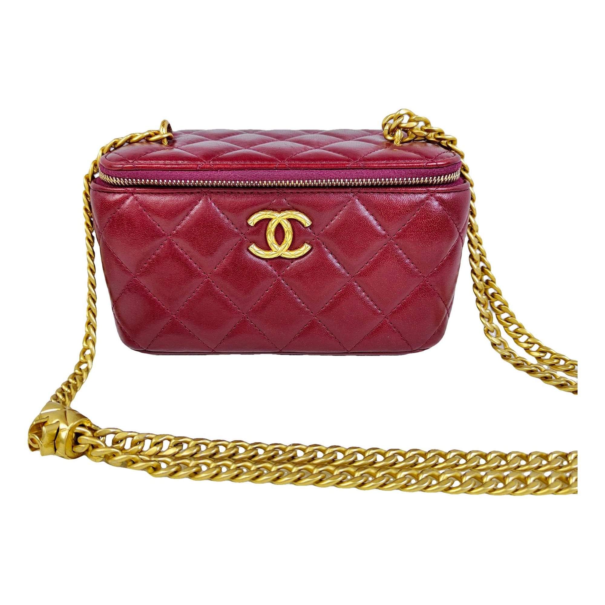 Trendy CC Vanity leather handbag
