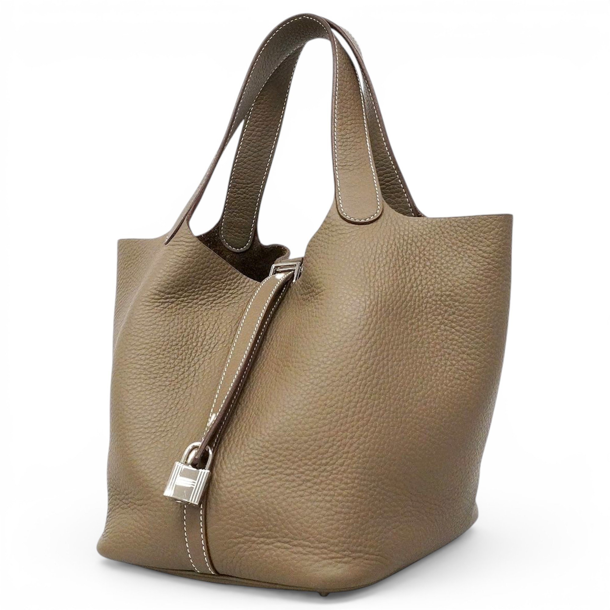 Picotin leather handbag