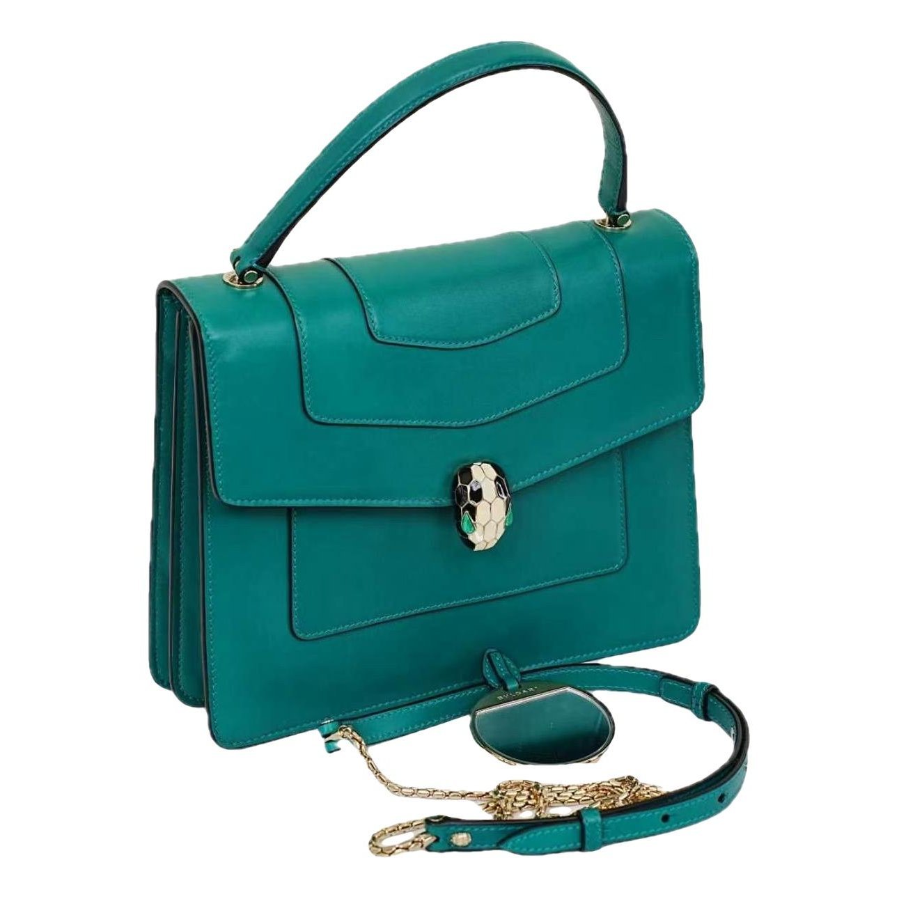 Serpenti leather handbag