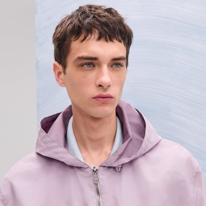 Rose Cendré Hooded Jacket