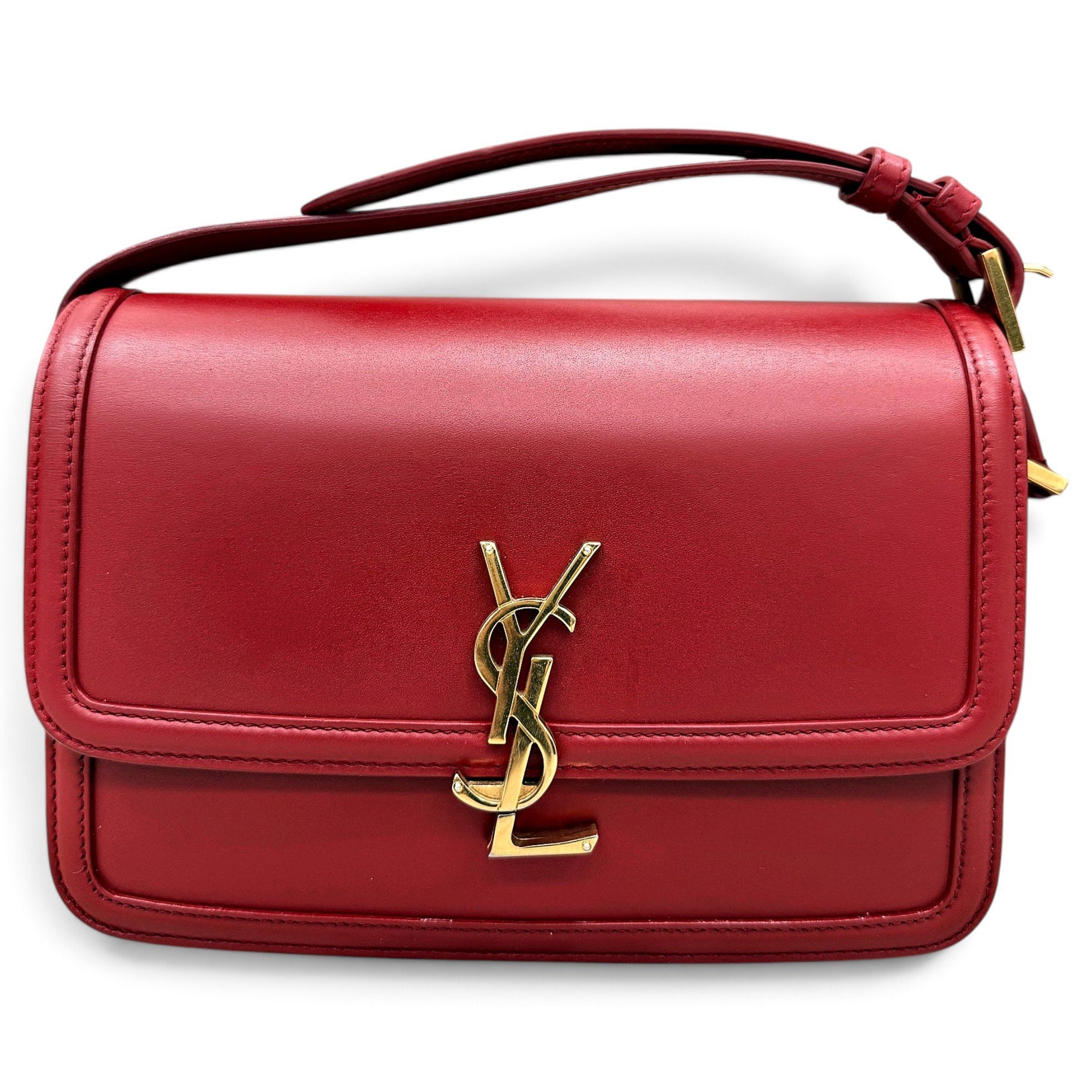 Solférino leather handbag