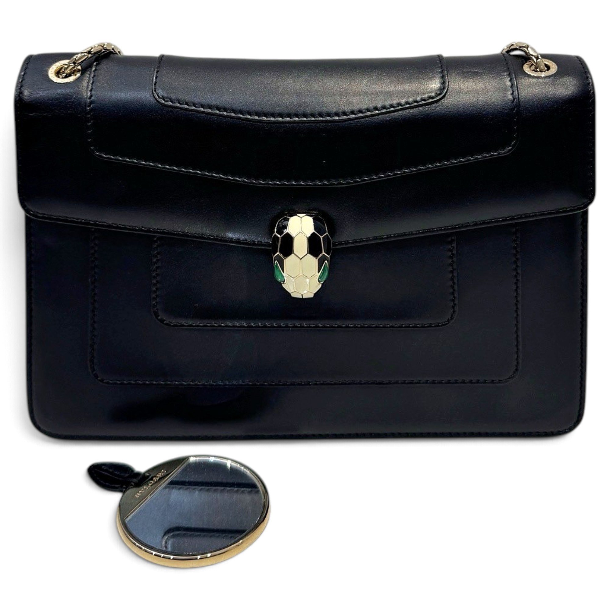 Serpenti leather handbag