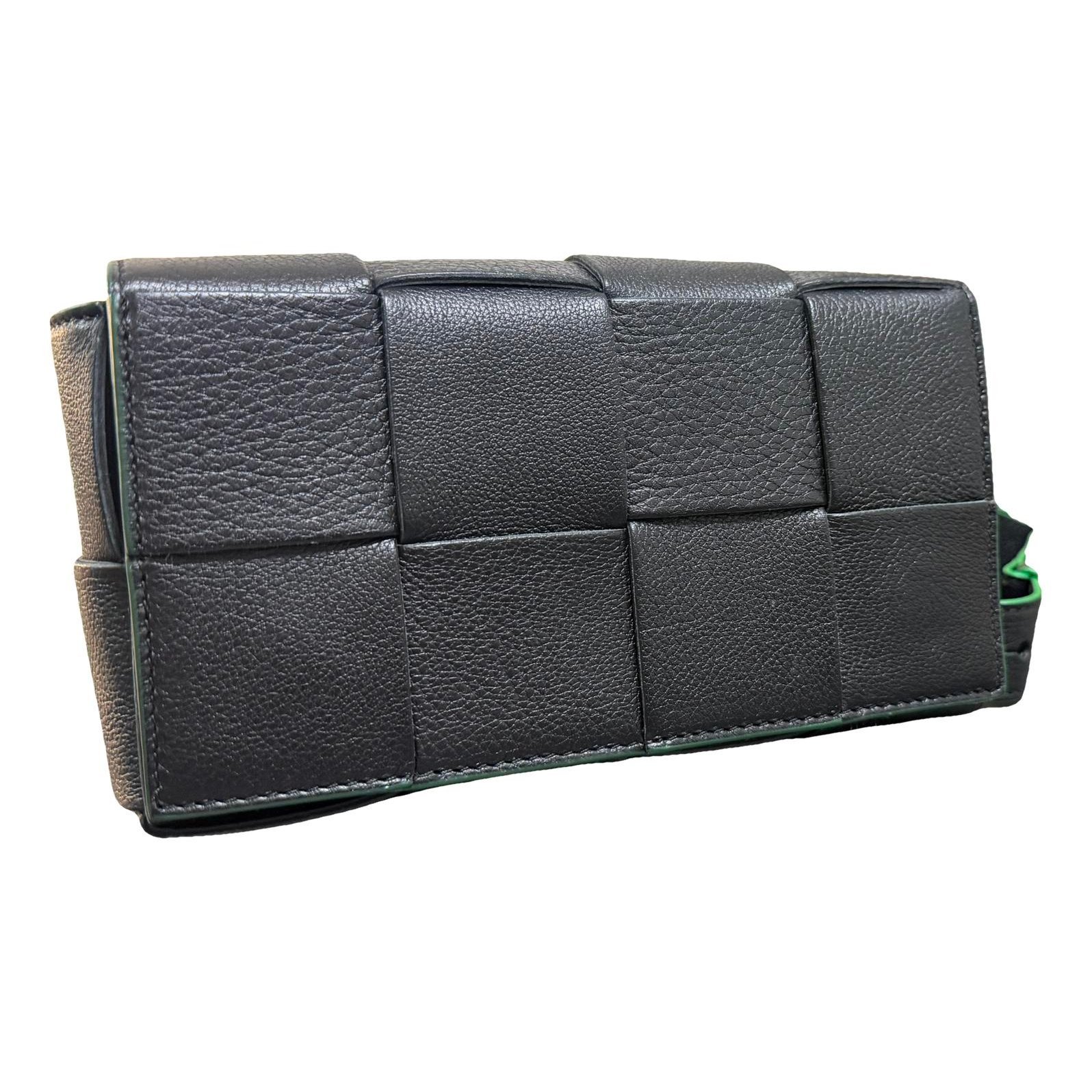 Leather clutch bag