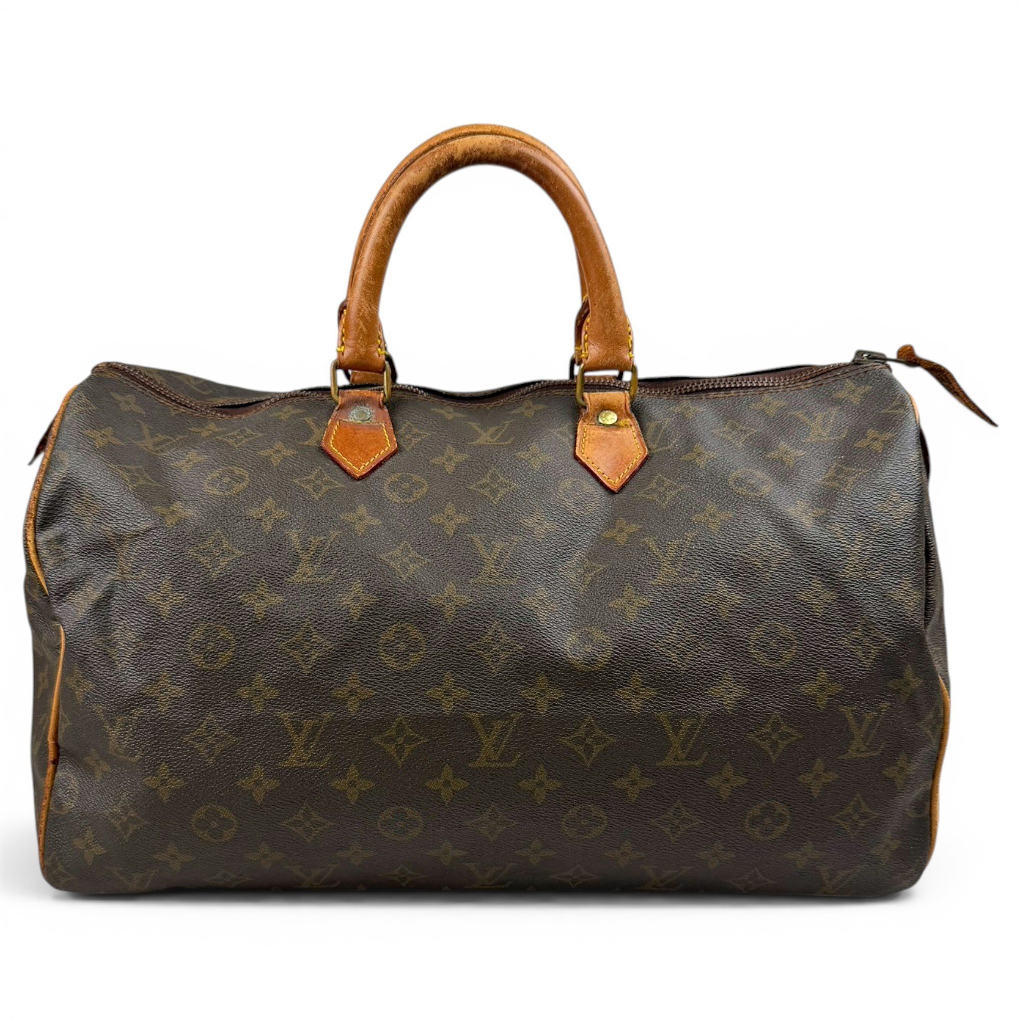 Speedy leather handbag