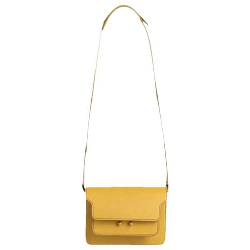 Trunk leather handbag