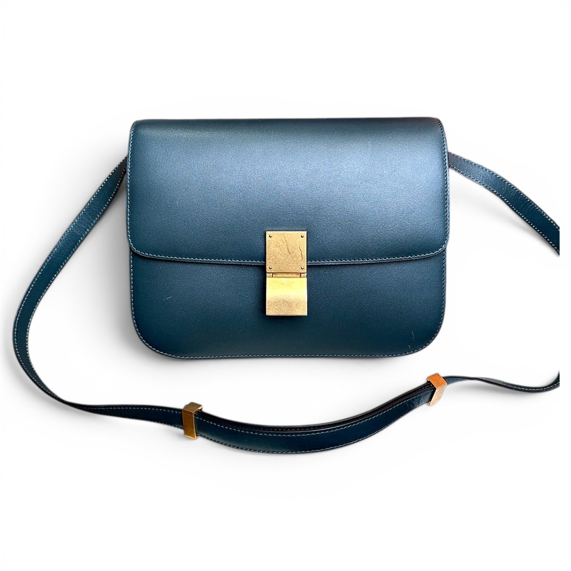 Classic leather crossbody bag