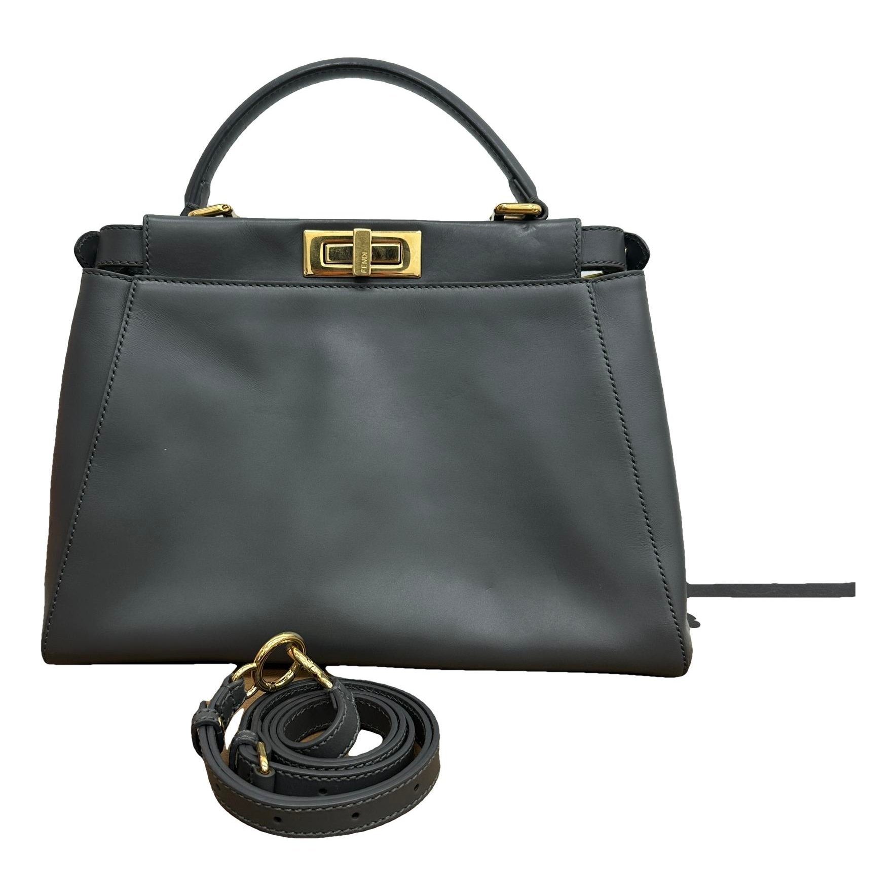 Peekaboo leather handbag