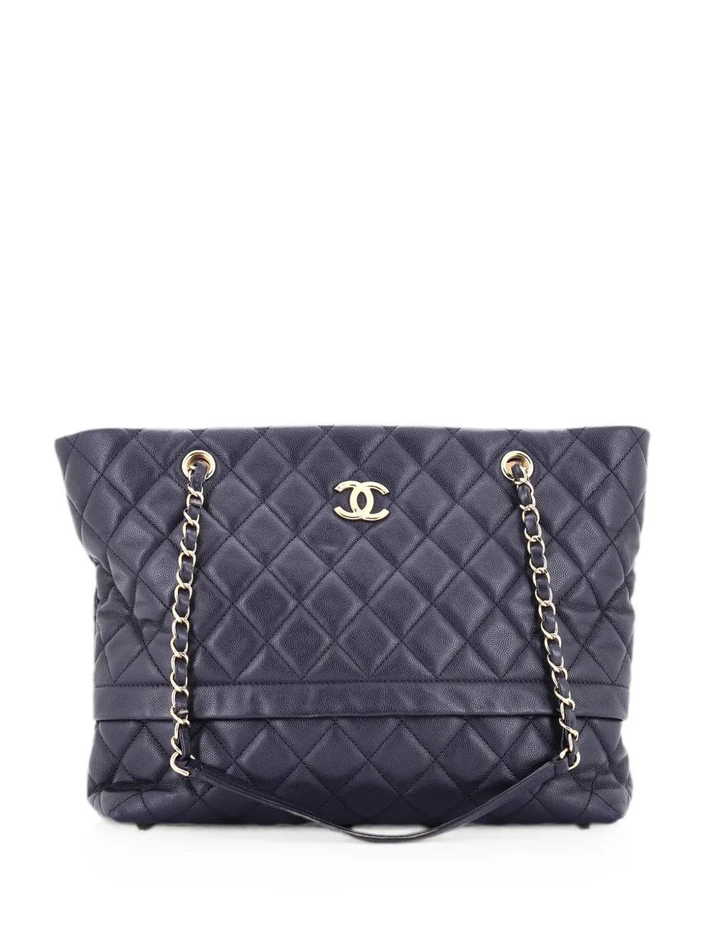 Rolled Up Quilted Caviar tote bag