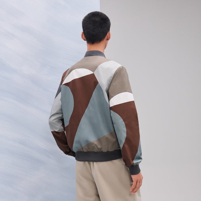 Chocolat "Le Theoreme d'Equithagore" Reversible Rib-trim Jacket