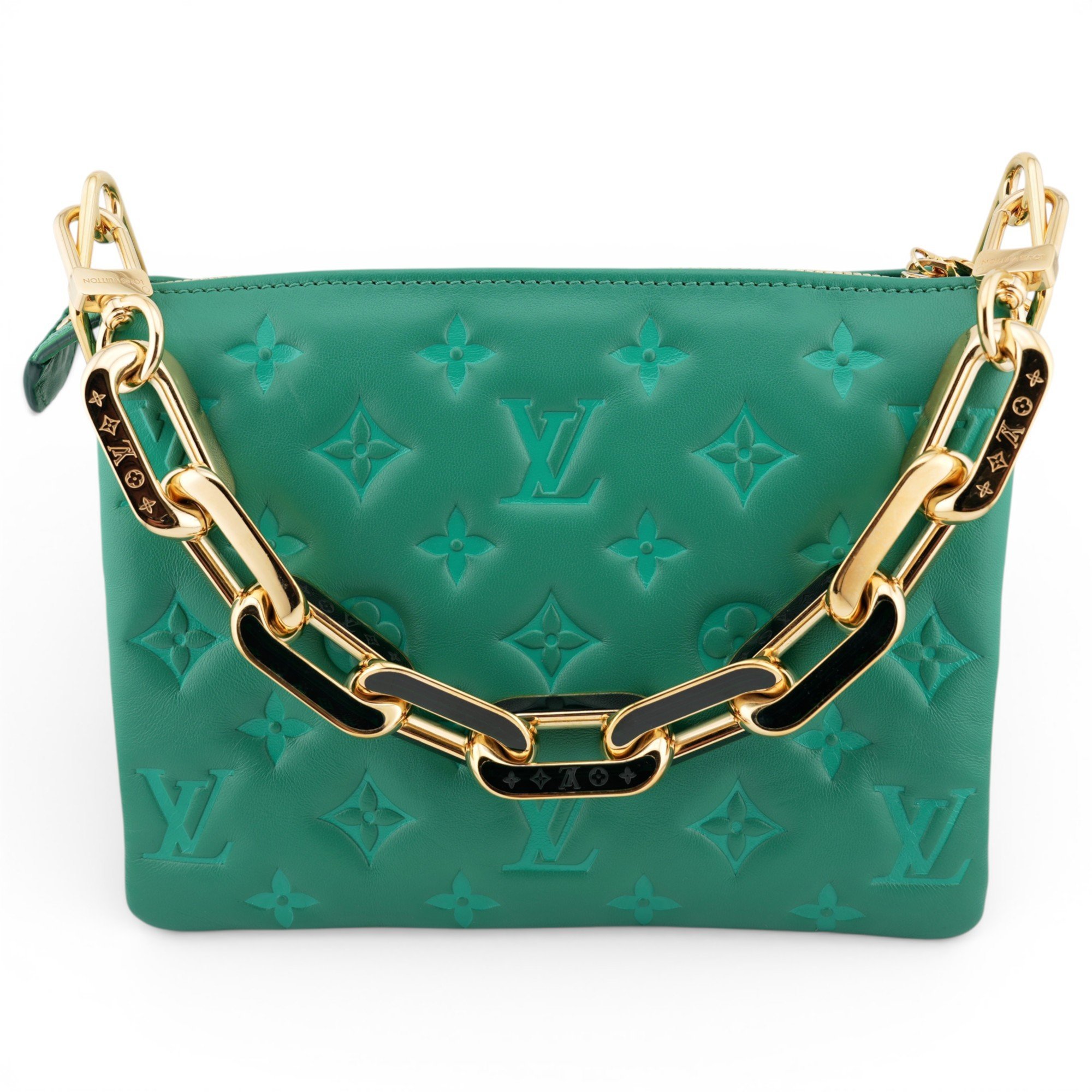 Coussin leather handbag