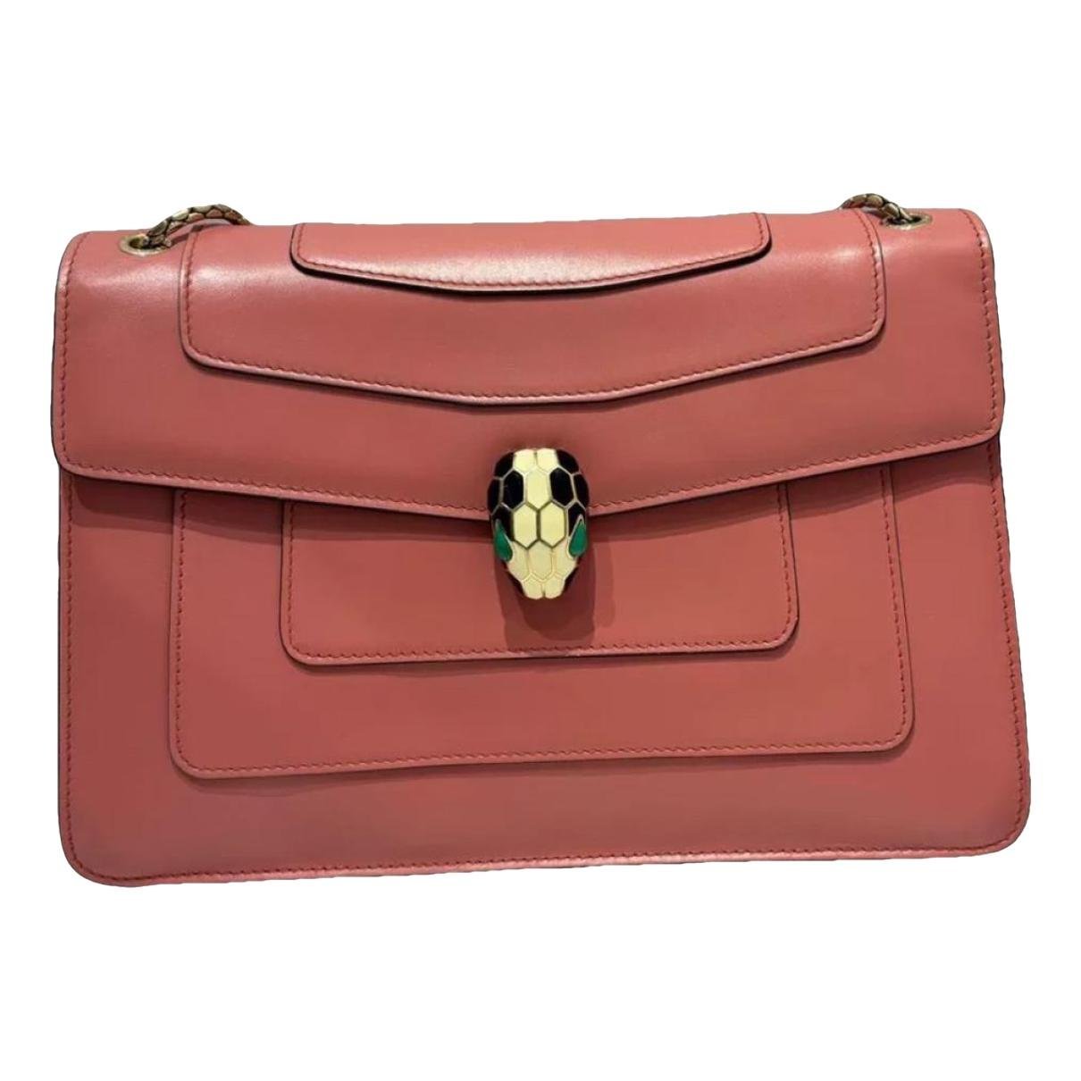 Serpenti leather handbag