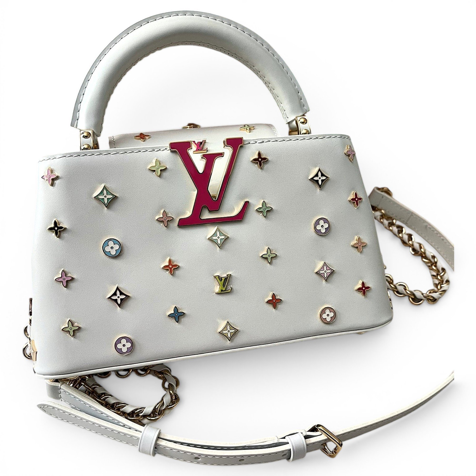 Capucines leather handbag