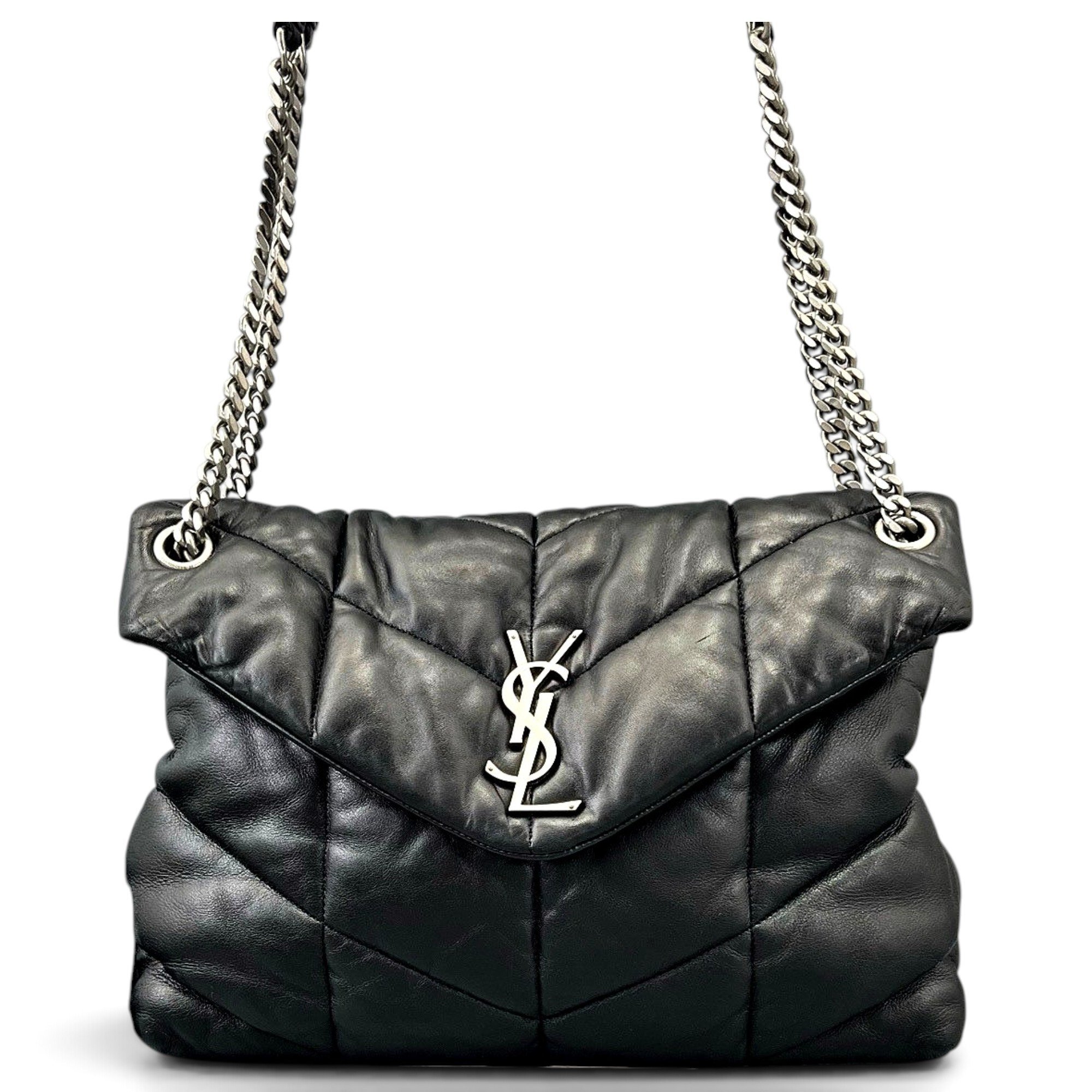 Loulou Puffer leather crossbody bag