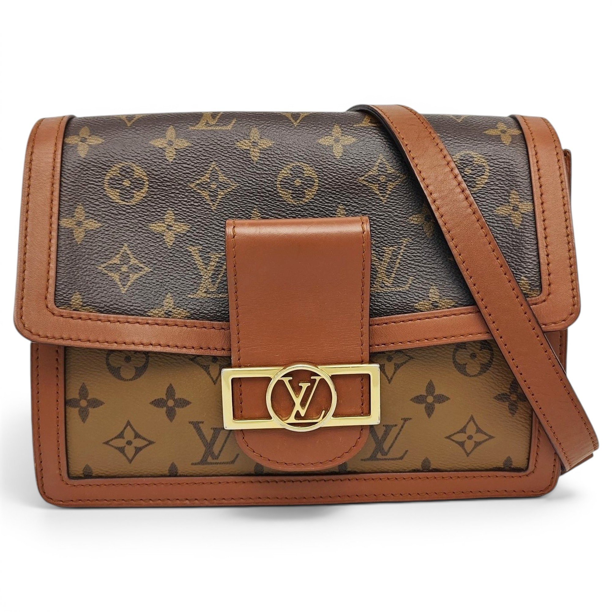 Dauphine leather handbag