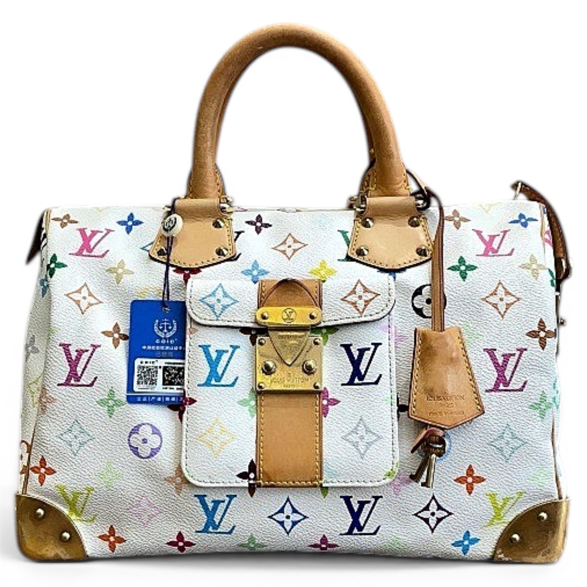 Speedy leather handbag