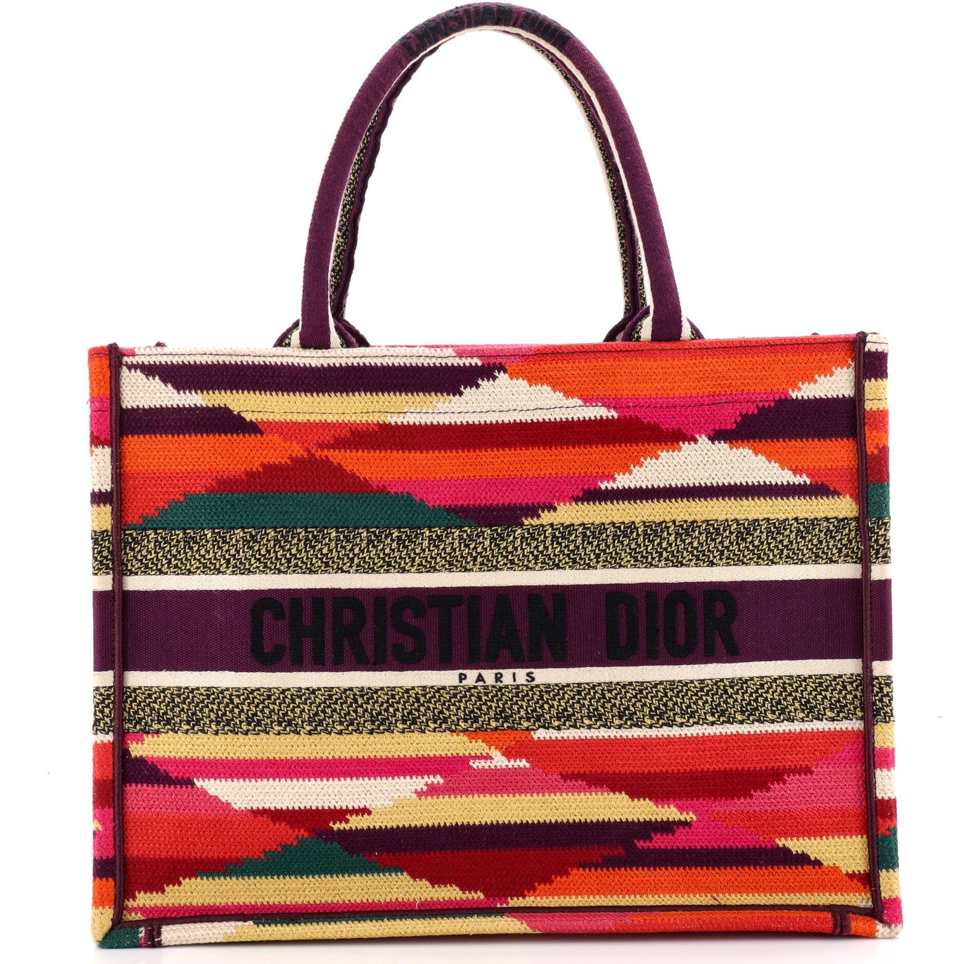 Dior Book Tote Embroidered Canvas Medium