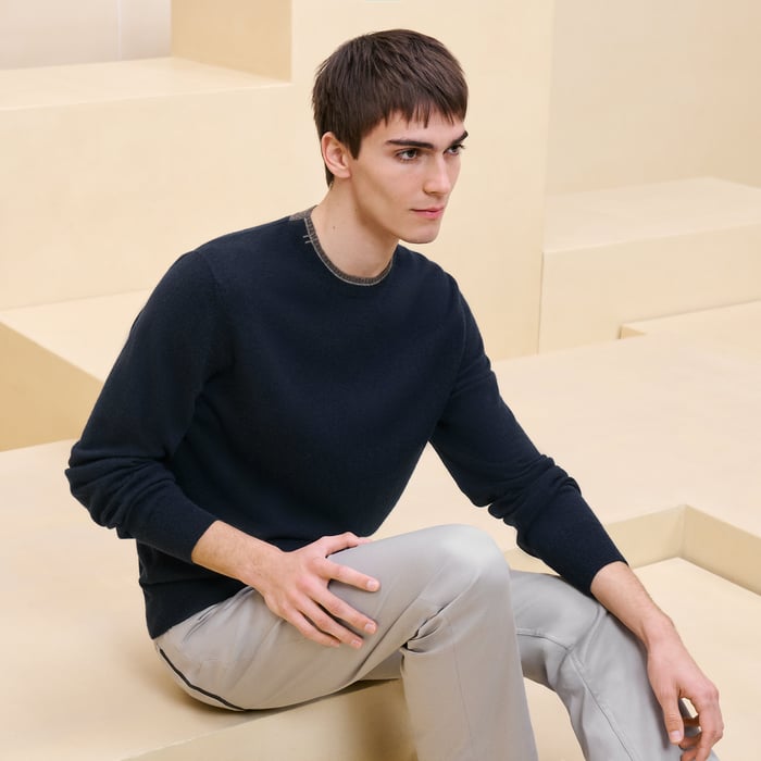 Cashmere "Doubles cotes H" crewneck sweater