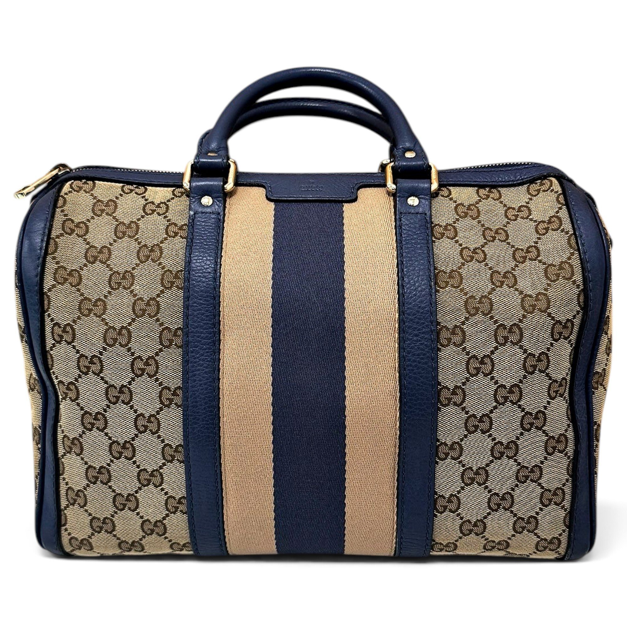 Boston leather bowling bag