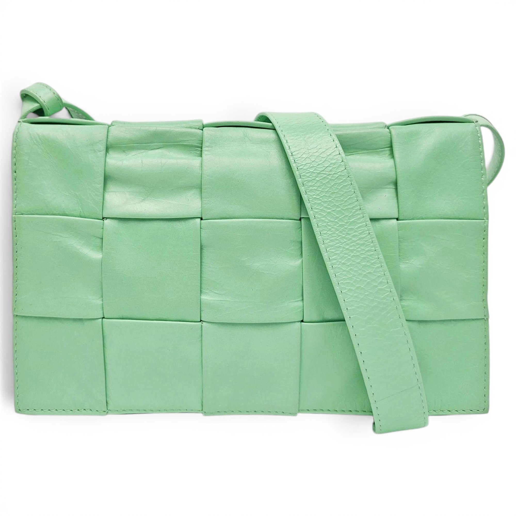 Cassette leather crossbody bag