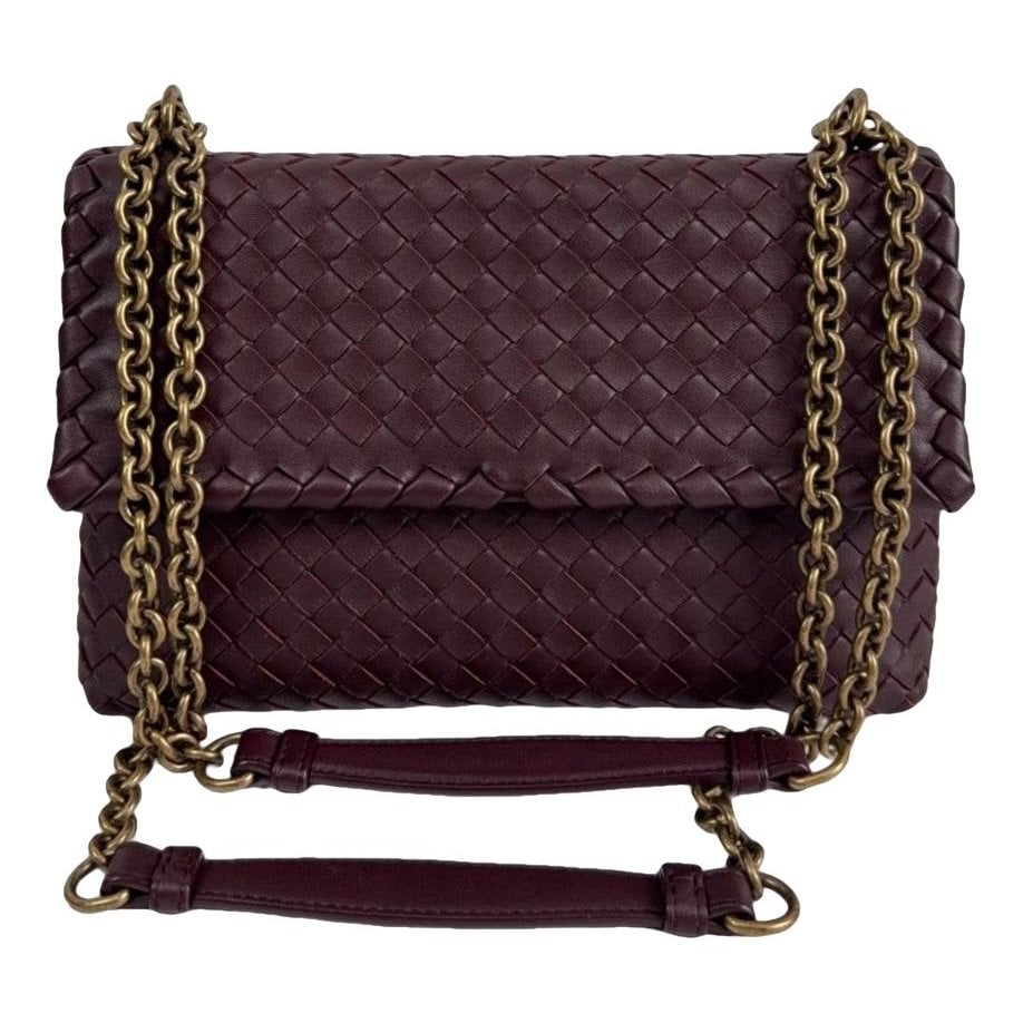 Olimpia leather clutch bag