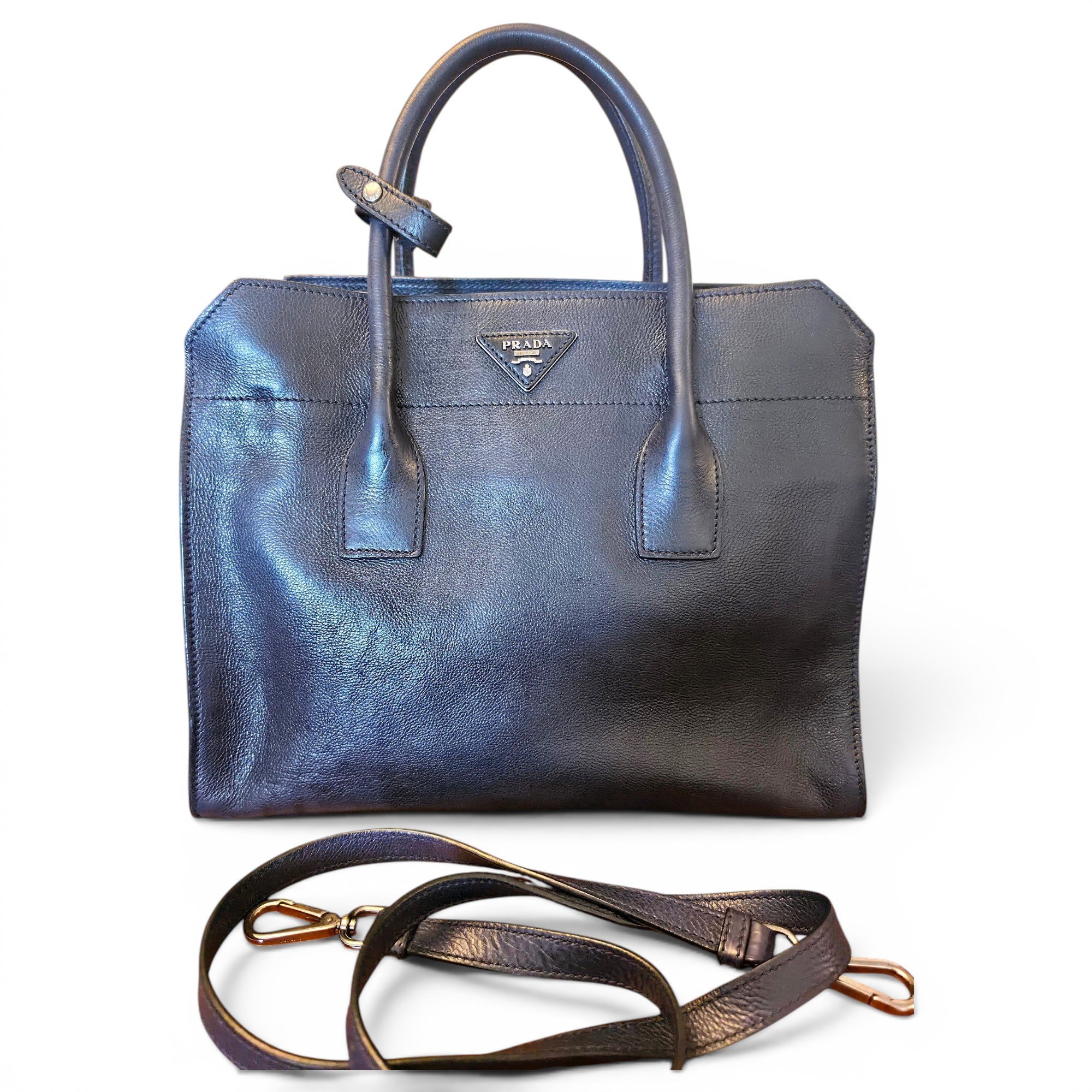 Leather tote
