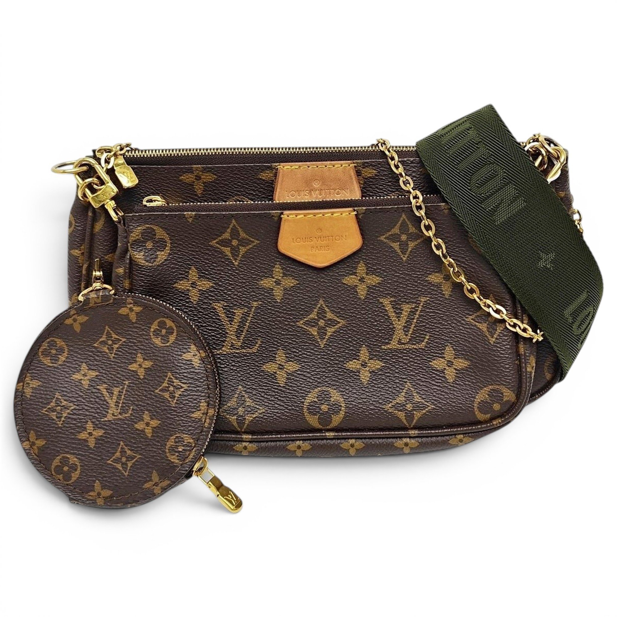 Maxi Multi Pochette Accessoires leather handbag