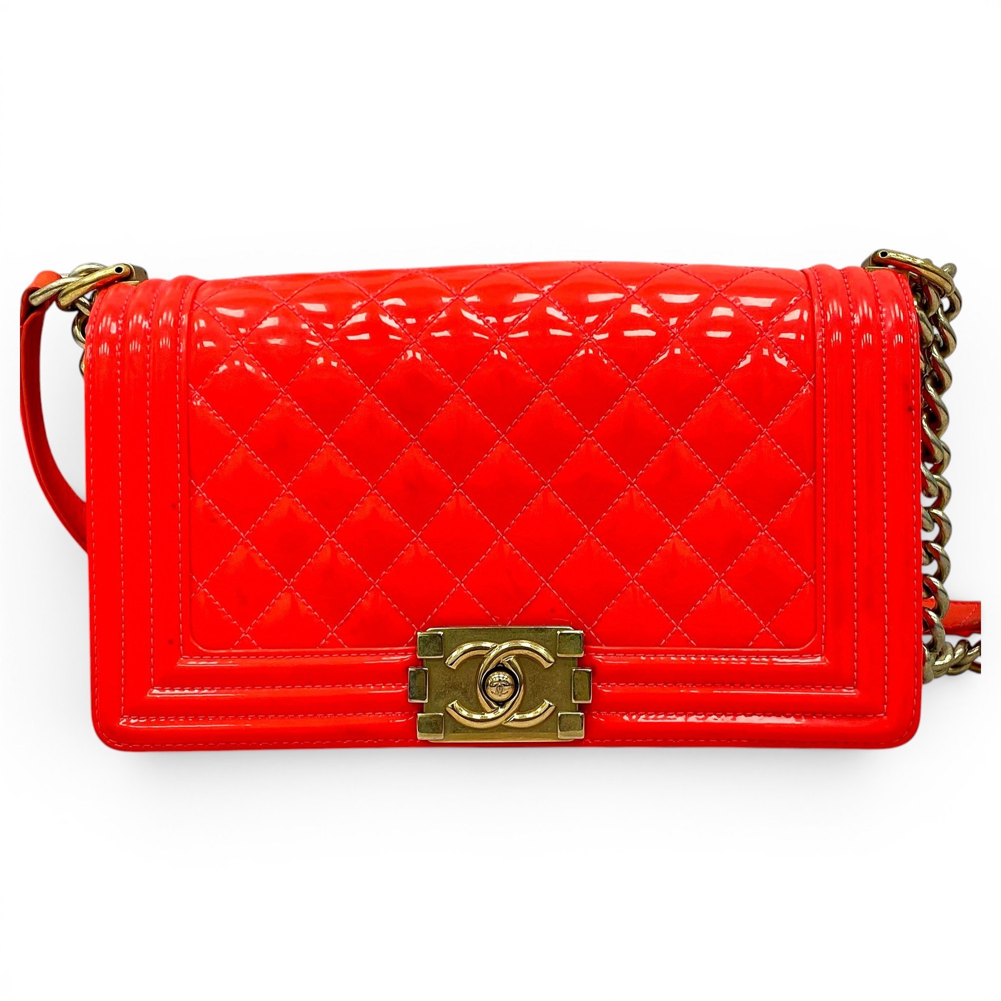 Boy patent leather handbag
