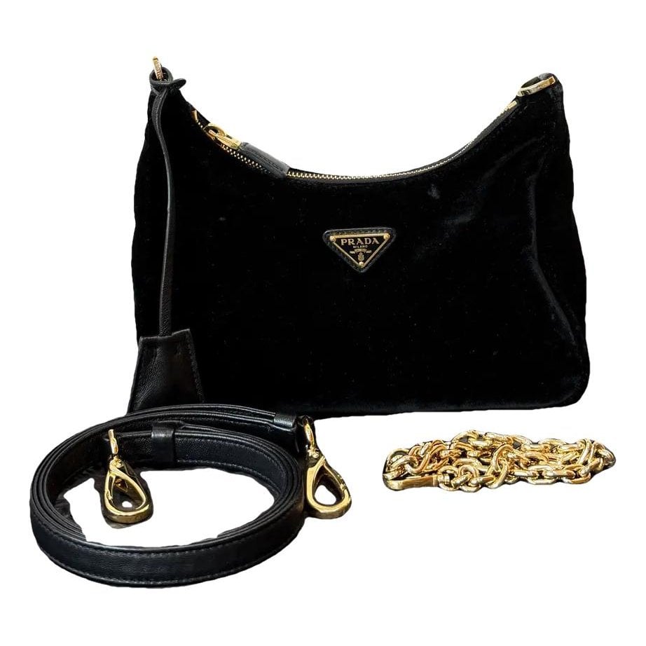 Velvet handbag
