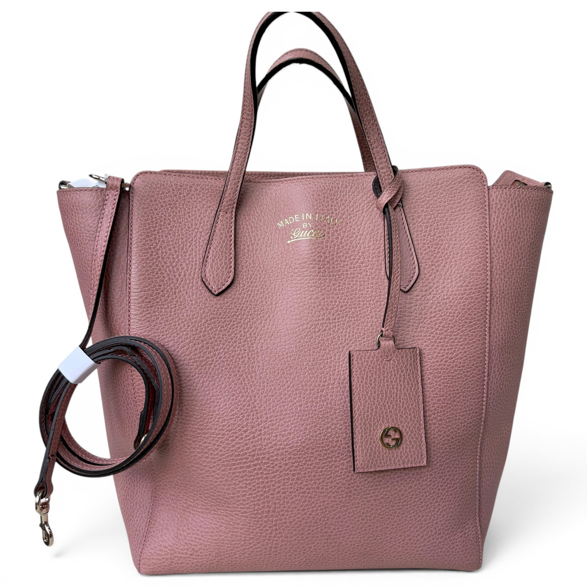 Swing leather handbag