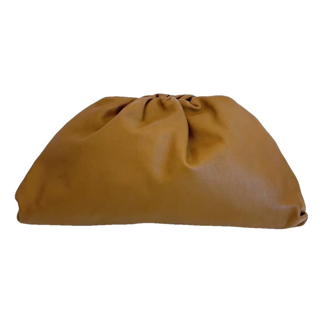 Pouch leather handbag